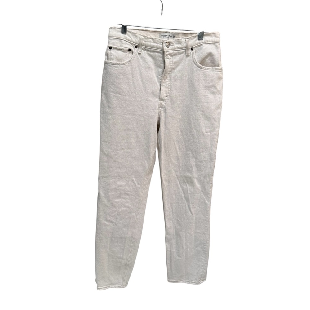 Abercrombie & Fitch The 90's Straight Ultra High Rise Jeans in Stone Size 30/10